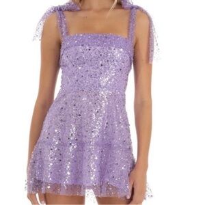 Lucy in the Sky Lavender Sequin Dress